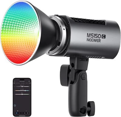 NEEWER MS150C 150W RGBWW Full Color LED Video Light 2700K-6500K Continuous Light - Image 1 of 4