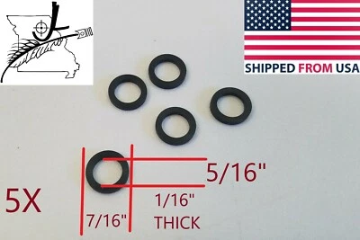 JLMISSOURI 5x #011 Square O-Rings 5/16" ID X 7/16" OD X 1/16" CS Buna-N Oring Nitrile