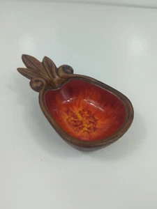 Treasure Craft Ananas Schmuckschale Aschenbecher rot orange Nr40 1962 Hawaii Tiki - Bild 1 von 8