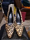 NEW  Dune Leopard Pony Hair Shoes Kitten Stiletto 3" Heel UK 5 EU 38