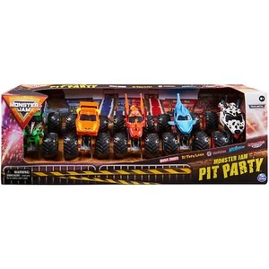 Monster Jam Pit Party Monster Truck Die-Cast 5 Fahrzeuge Maßstab 1:64 Geschenkset - Bild 1 von 8