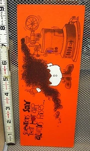 JESTERS Get Well card vtg 1970s hippy Bohemian “Hot Air” scientist humor - Picture 1 of 3