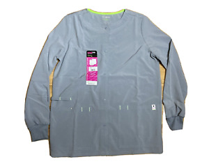 new SCRUBSTAR Active Warm-up Jacket long sleeves scrub top women size XS