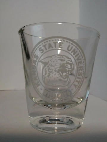 ♡ KANSAS State Wildcats Shot Glass FREE SHIPPING! Cover