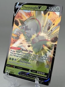 Pokemon Chesnaught V 015/195 Silver Tempest Holograma Ultra Raro Casi Nuevo - Imagen 1 de 3