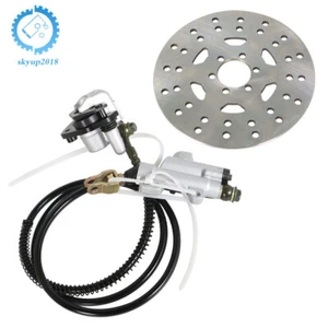Rear Hydraulic Brake Master Caliper Assembly+Disc Rotor Kit For ATV Go Cart Kart - Bild 1 von 8