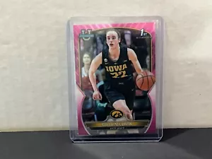 2022 BOWMAN UNIVERSITY CHROME - CAITLIN CLARK - 50 - PINK REFRACTOR - Picture 1 of 2