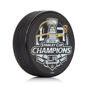 Drew Doughty Los Angeles Autographed 2014 Stanley Cup Puck