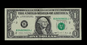 U.S.A ( 1 )BANK NOTE FEDERAL RESERVE CALIFORNIA 1 DOLLARS 1988 ALMOST EXTRA FINE - Picture 1 of 2