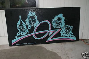 WIZARD OF OZ ONE OF A KIND ART WONDERFUL LARGE ARTWORK HAND PAINTED 4FT X 8FT - Picture 1 of 9