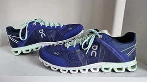 Scarpe da corsa On Cloudflow donna blu verde bianco scarpe da ginnastica taglia UK 5,5 - Foto 1 di 22