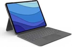 Logitech Combo Touch iPad Pro 12.9" 5th 6th gen 2021 2022 Keyboard Case - Grey - Afbeelding 1 van 6