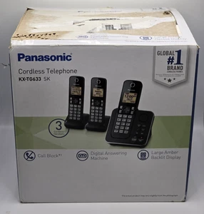 Panasonic KX-TG633SK Telefono cordless a 3 telefoni con sistema di risposta - Foto 1 di 6