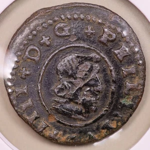1664 Spain 16 Maravedis ***RARE ORIGINAL COIN*** - Picture 1 of 2