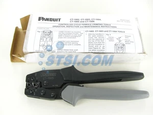 Herramienta de prensado de virola Panduit CT-1005, usada-excelente ~ STSI - Imagen 1 de 7