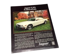 1975 Jaguar XJ12 Print Magazine Ad - Picture 1 of 1