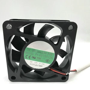 For POWERYEAR PY-6015H12S 12V 0.15A 60*60*15mm Cooling Fan 2pin - Picture 1 of 3