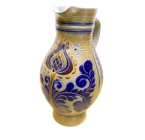 Großer Bembel Wein Krug Steinzeug Handarbeit Apfelwein Vintage - Bild 1 von 6