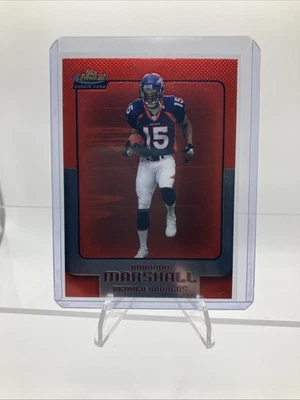 2006 Topps Finest Brandon Marshall #121 Rookie RC Broncos - Image 1 of 4