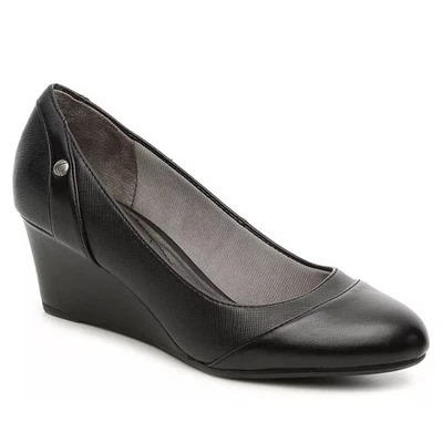 Tacones de cuña Life Stride para mujer 6,5 W negros Heirloom Dreams nuevos en caja Sk5 Foto 1 de 4