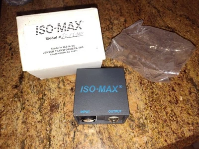 Jensen Transformers JT-PI-MP Audio Hum/Noise/Buzz Eliminator.  1/8"-1/4" mono. - Image 1 of 4