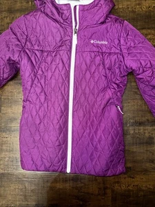 Columbia Girls Full Zip Quilted Fleece Coat - Picture 1 of 8