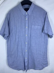 Rails Shirt Mens Large Blue Lightweight Short Sleeve Button Up Pocket Tropical - Picture 1 of 11