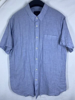Rails Shirt Mens Large Blue Lightweight Short Sleeve Button Up Pocket Tropical - Image 1 of 4