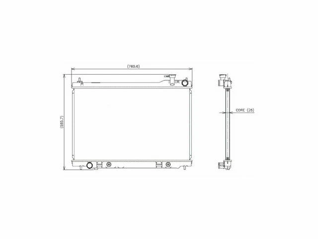 21HG35K Radiator Fits 2003-2008 Infiniti FX35 VQ35DE FI Naturally Aspirated GAS - Image 1 of 1