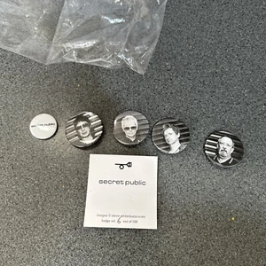 buzzcocks secret public badges set 6 out of 150 - Picture 1 of 5