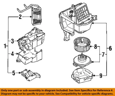 Motor de soprador HVAC usado serve: 1996 Toyota Rav4 grau A - Imagem 1 de 2