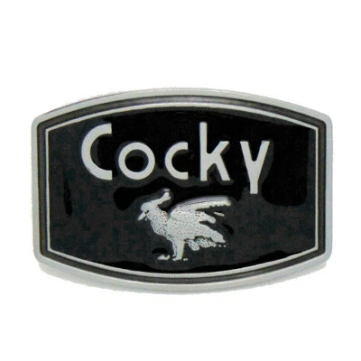 Cocky Belt Buckle Western Cowboy Native American Motorcyclist (CKY-01-B) - Image 1 of 3