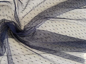 Paquete 4 Metros Azul Marino Punto Suave Malla Tela Tul Malla Ligera Red para Coser - Imagen 1 de 7