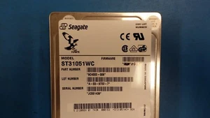 (1HD) ST31051WC Seagate Hawk 2XL(1.05GB)31/2"5400RPM Single Ended Fast Wide SCSI - Afbeelding 1 van 10