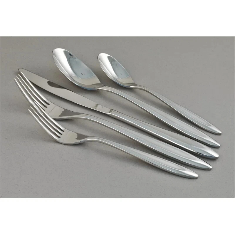 Ginkgo/Helmick Fontur Satin 5 Piece Dinner Set. - Image 1 of 3