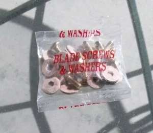 15 Ceiling Fan Blade Screws & Washers Gold Tone - Picture 1 of 2