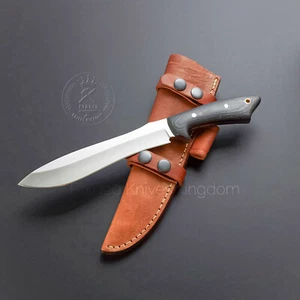 Rare!! Handmade Full Tang D2 Trail Scout Micarta Large Hunter Modern Tactical - Picture 1 of 3