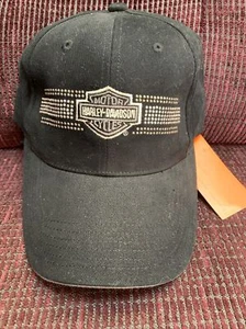 HARLEY DAVIDSON BASEBALL CAP MOTOSPORT PLUSKINGSTON ONTARIO CANADA BLING WOW!! - Bild 1 von 2