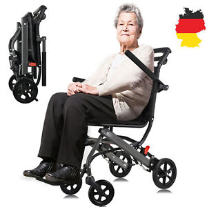 Faltrollstuhl TMB Reiserollstuhl,Aluminium, Rollstuhl für Ältere,Sitzbreite 40cm