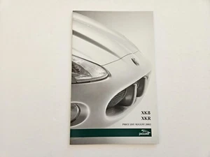 JAGUAR XK8 XKR PRICE LIST SALES BROCHURE 2002 - Picture 1 of 7