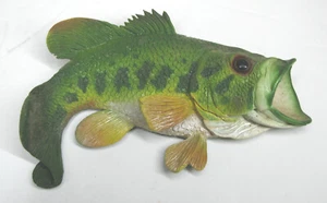 VINTAGE Großmaul Barsch Fisch 3D Magnet für Kühlschrank Kühlschrank J.R. 1998 grün  - Bild 1 von 4