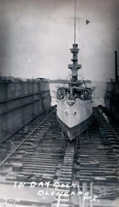 VINTAGE NEGATIVE; USS WILMINGTON IN DRY DOCK;OLONGAPO PHILIPPINE ISLANDS - Picture 1 of 1
