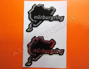 2x3D pegatinas cúpula de resina circuito de Nürburgring (pista antigua) 6x4,5 cm (2,36x1,77") - Imagen 1 de 1