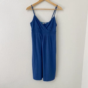 Vestido de Verano Boden Talla 6L Largo Azul Ajuste y Acampanado Tejido Sin Mangas - Imagen 1 de 4