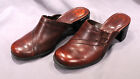 Clarks Women's Crown Slip-Ons, *M. Brown Leather, Very Good Condition, 2" Heel