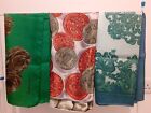 Scarf collection - 3x vintage style head scarfs, mixed colours and fabrics