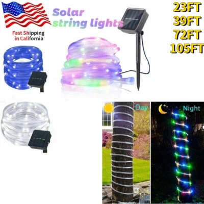 Solar Powered String Lights Outdoor for Garden Patio Camping Holiday Decoration - Image 1 of 4