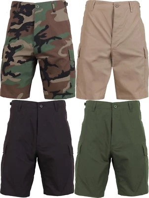 Lightweight Cargo Shorts Ripstop BDU Summer Cotton Military Camo Mens Uniform - Image 1 of 2