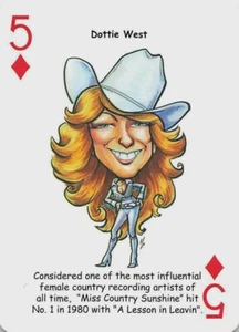 Tarjeta de juego intercambiable única Dottie West - 1 carta - Imagen 1 de 2
