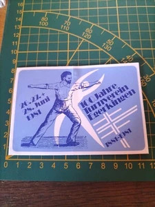 ADESIVO VINTAGE STICKER Kleber 100 Jahre Turnverein Egerkingen 1981 - Picture 1 of 1